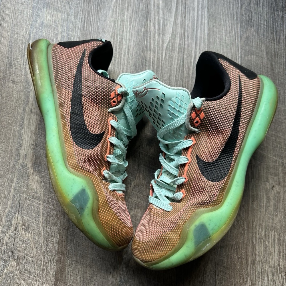 2015 Nike‎ Kobe 10 'Easter' Nike Flight 705317-308 Mint Green Coral Black Men's